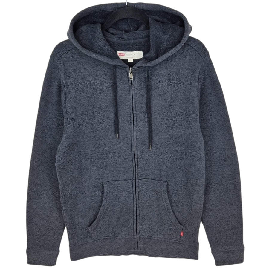 Levis Grey Fleece Zip Hoodie Size M