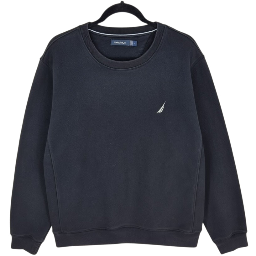 Nautica Black Crewneck Sweater Size L