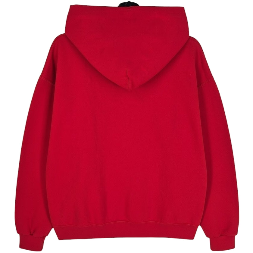 Champion Red Lamar University Red Cotton Hoodie Size L