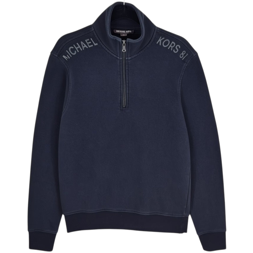 Michael Kors Black Quarter Zip Sweater Size M