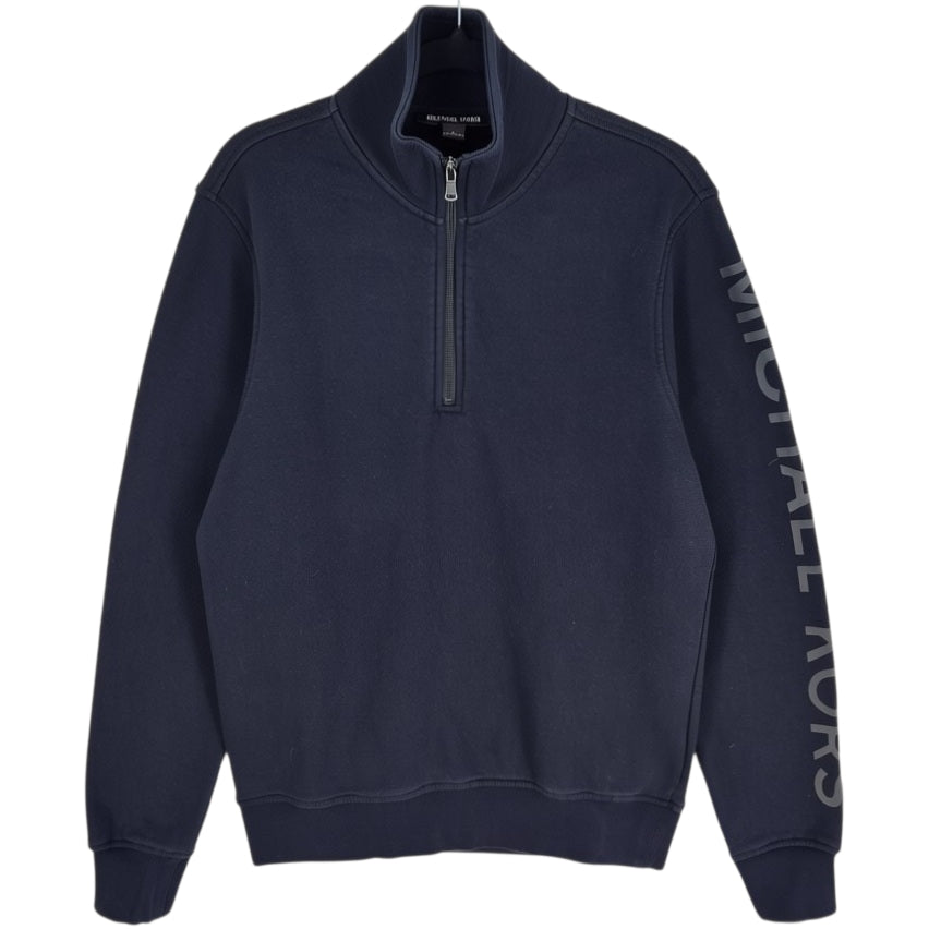 Michael Kors Black Quarter Zip Sweater Size M