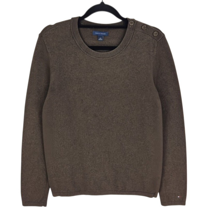Tommy Hilfiger Womens Brown Knit Sweater Size L