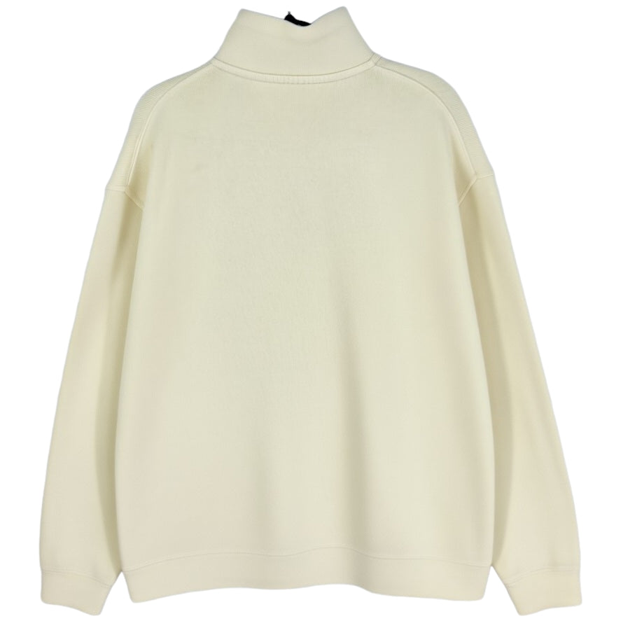 Tommy Hilfiger Light Yellow Quarter Zip Knit Sweater Size XL