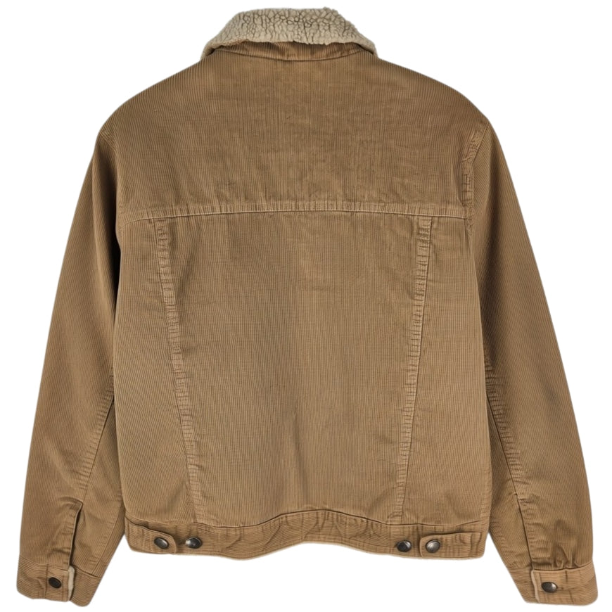 Aeropostale Brown Fleece Insulated Corduroy Jacket Size S