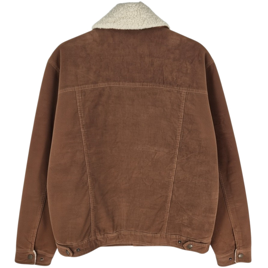 Guess Brown Heavy Quilted Corduroy Jacket Size M