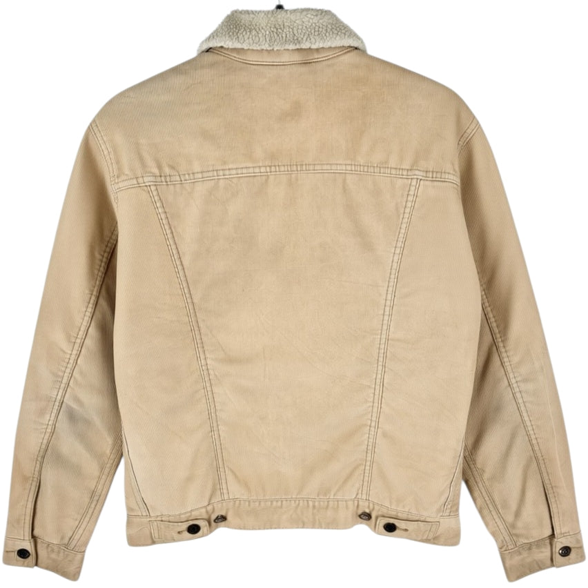Levis Light Brown Heavy Fleece Insulated Corduroy Jacket Size S