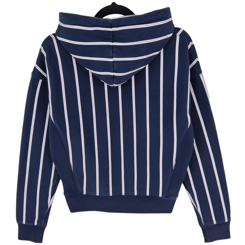 Champion Reverse Weave Womens Dark Blue Heavy Cropped Hoodie Size XS