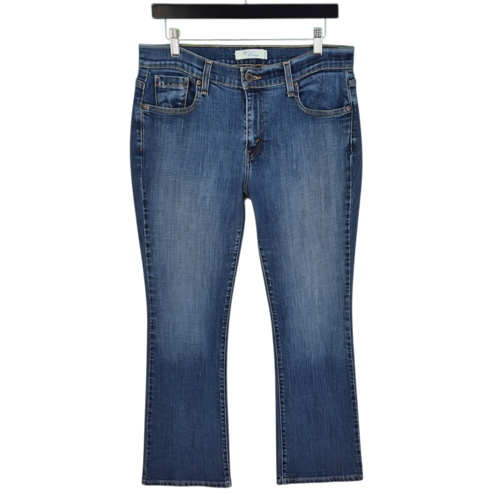Vintage Levis 515 Jeans Womens Dark Blue Bootcut Denim W32