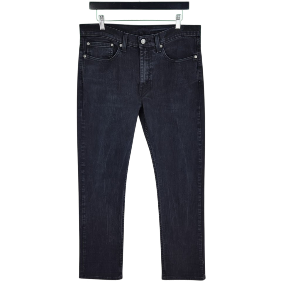 Levis 514 Jeans Black Regular Straight Leg Stretch Denim W34