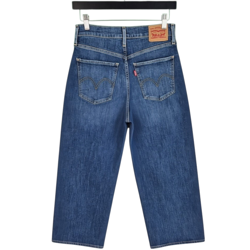 Levis Jeans Womens Dark Blue Mile High Cropped Loose Denim W27