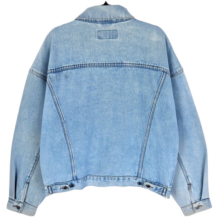 Vintage Wrangler Hero 90's Blue Heavy Denim Jacket Size L