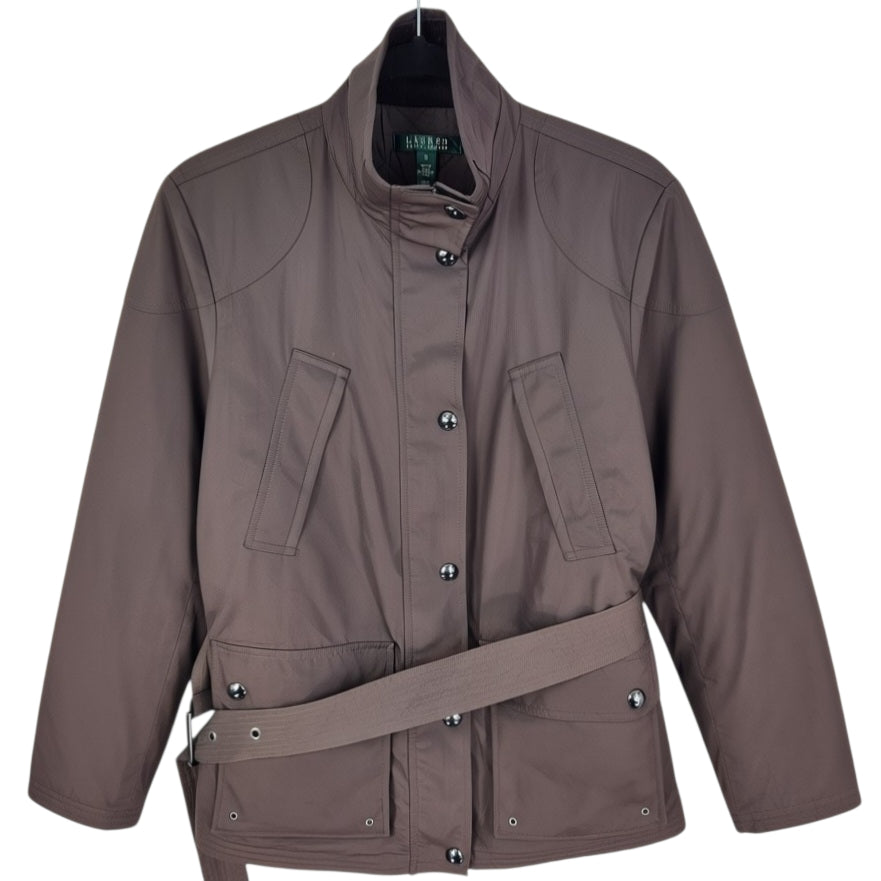Vintage Ralph Lauren Green Label Womens Brown Quilted Heavy Jacket Size M