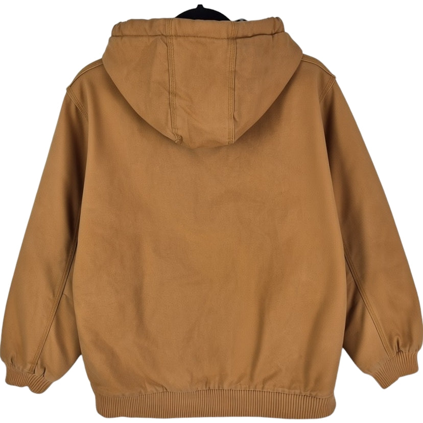 Carhartt Womens Brown Heavy Quilted Denim Jacket Size XL