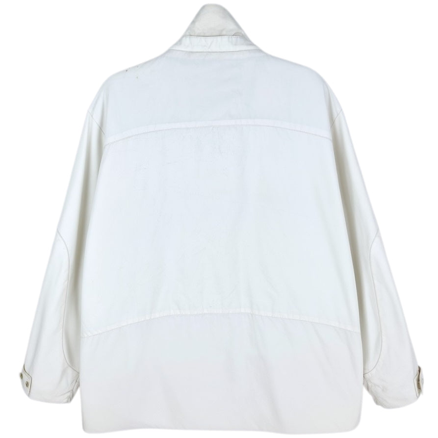 Helly Hansen Womens Cream White Quilted Nylon Windbreaker Jacket Size M