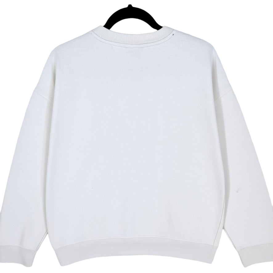 DKNY Sport Womens Cream Brown Crewneck Sweater Size M
