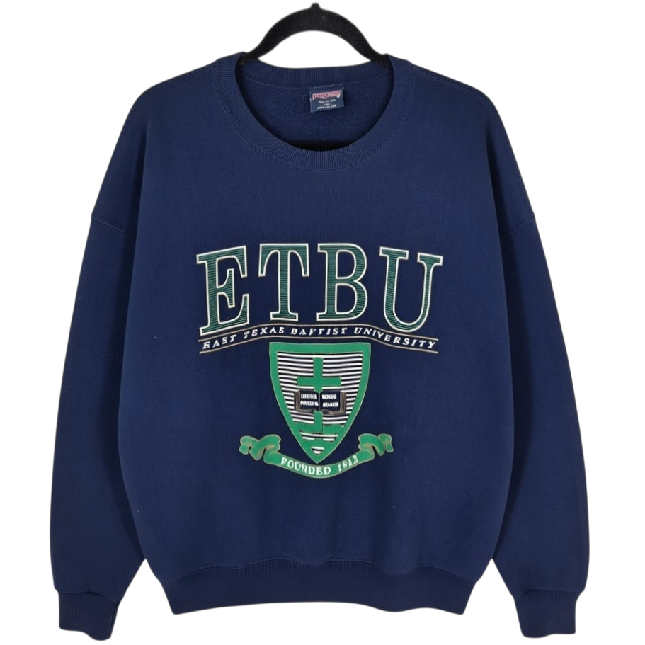 Vintage East Texas Baptist University 90's Dark Blue Sweater Size XL