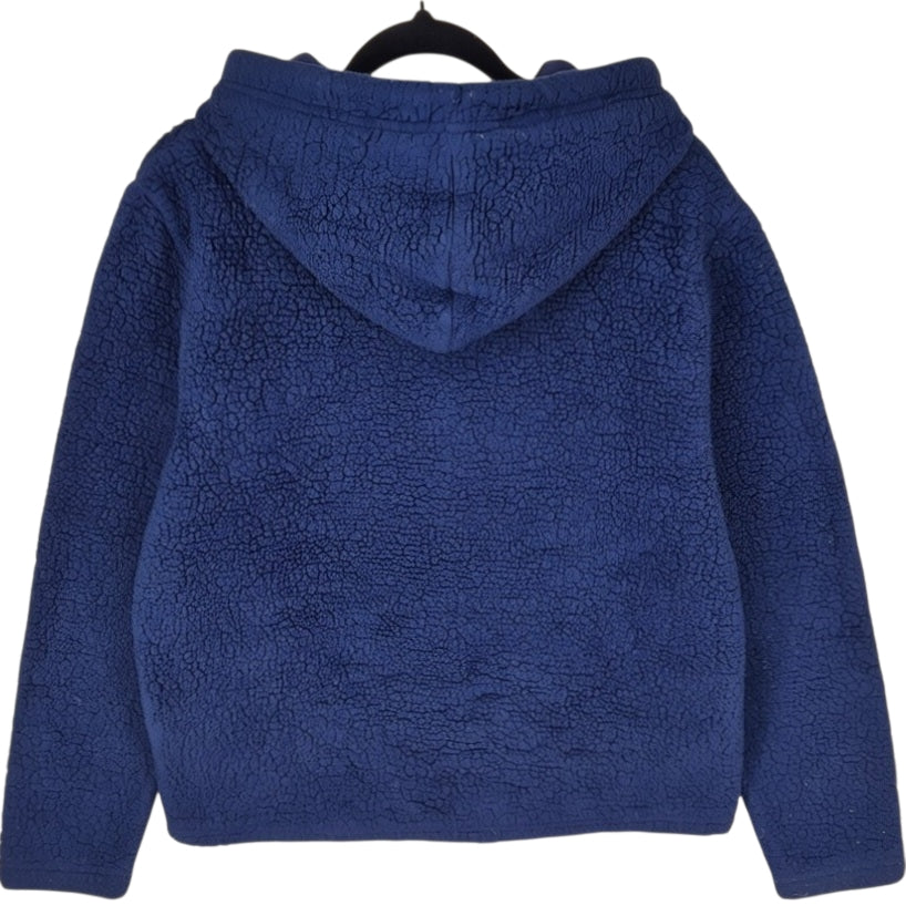 FILA Sport Dark Blue Embroidered Fleece Hoodie Size M