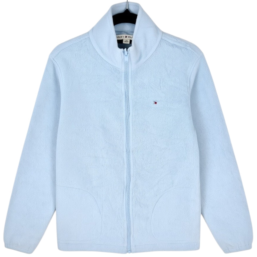Vintage Tommy Hilfiger Womens Light Blue Fleece Jumper Size S