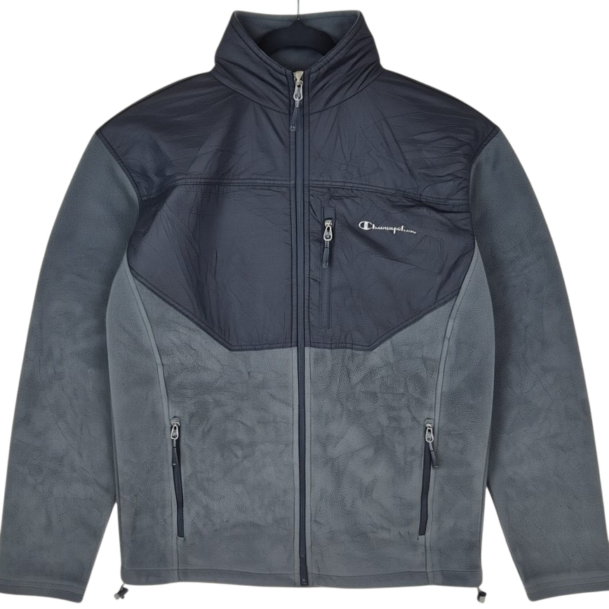 Champion Grey Fleece Zip Jumper Size S