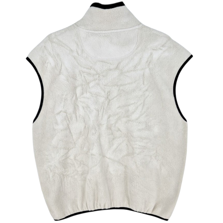 Vintage Champion 90's Cream White Fleece Vest Size L