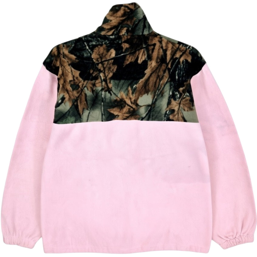 Vintage Trail Crest 90's Pink Camo Fleece Zip Jumper Size M