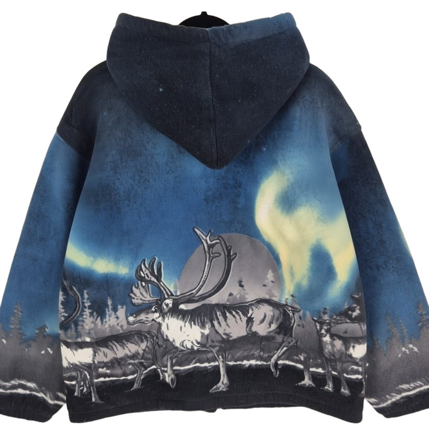 Black Canyon Outfitters Blue Heavy Fleece Hooded Jacket Size 2XL