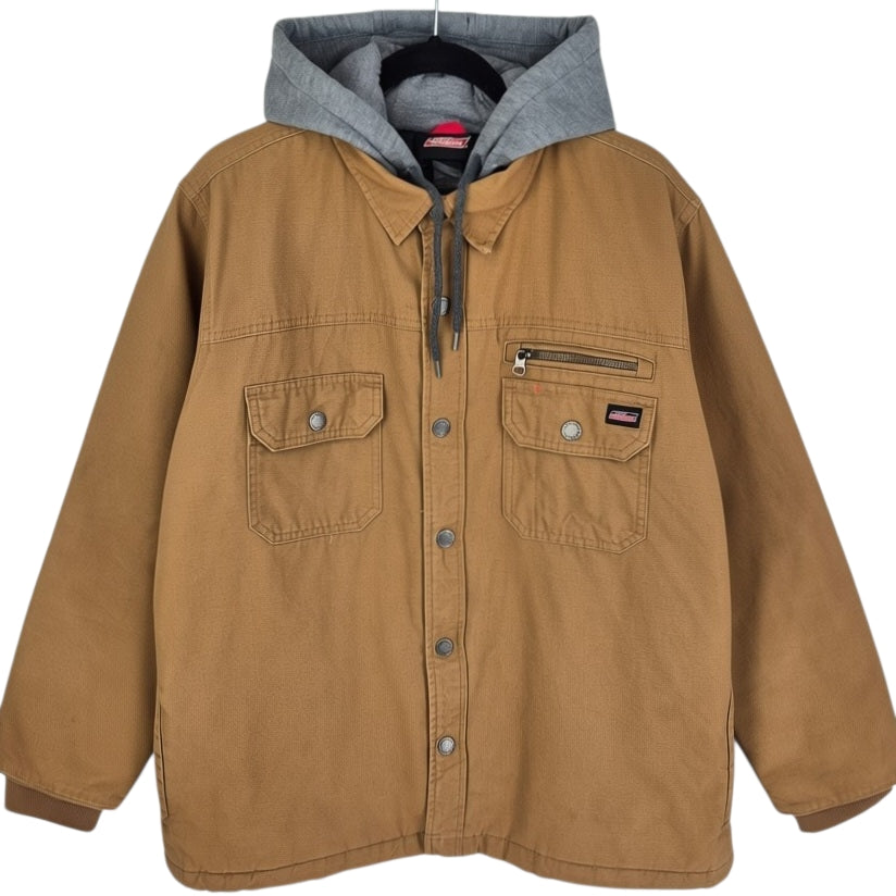 Dickies Brown Heavy Quilted Denim Jacket Size L