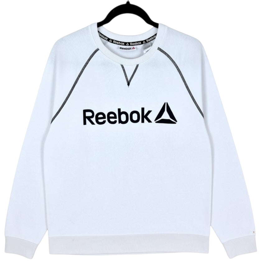 Reebok White Light Crewneck Sweater Size L