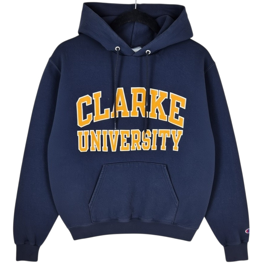 Champion Clarke University Dark Blue Hoodie Size S