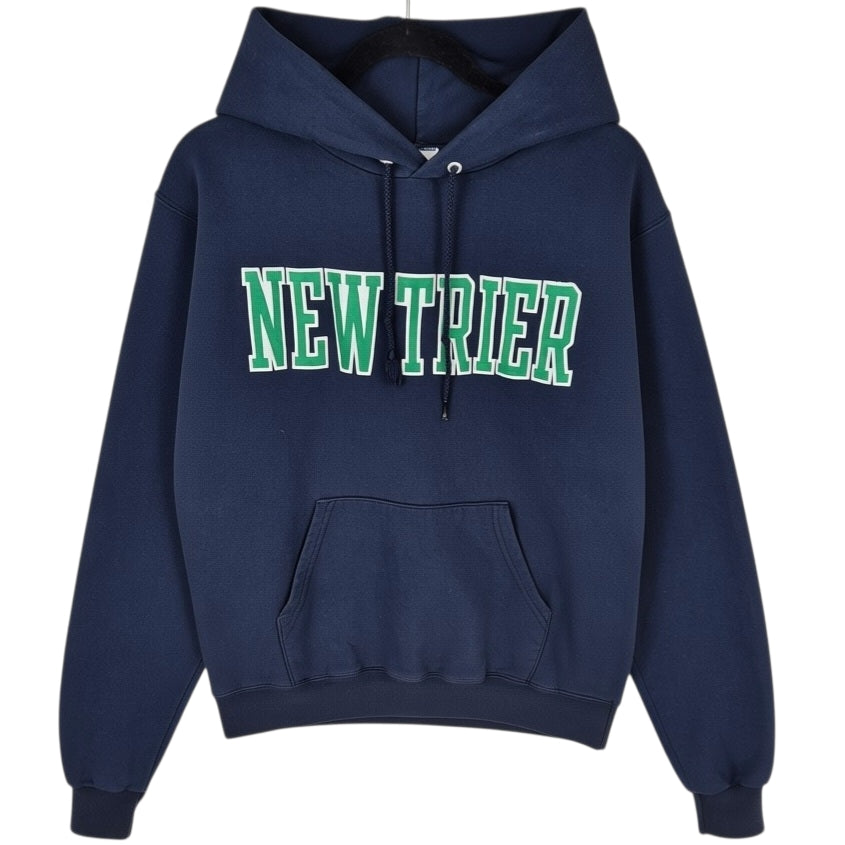 Champion New Trier Dark Blue Embroidered Hoodie Size S