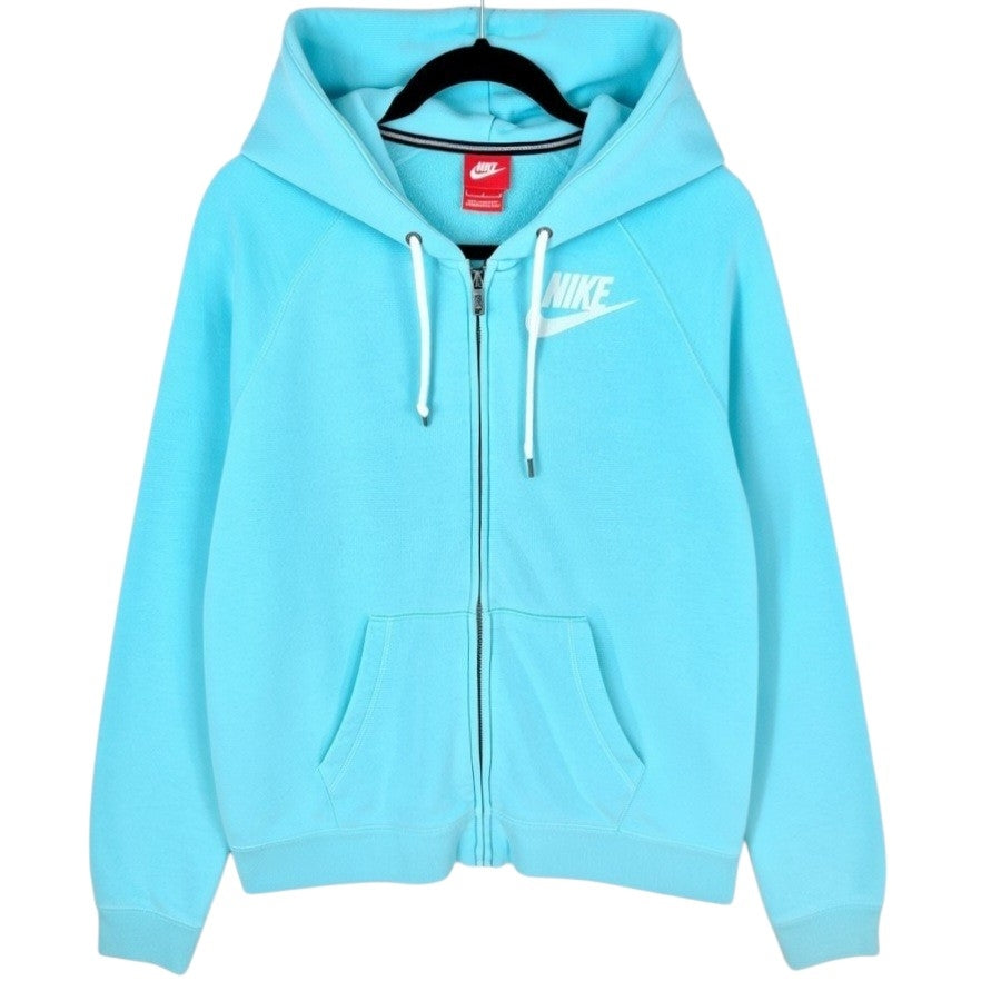 Nike Womens Light Blue Zip Hoodie Size L
