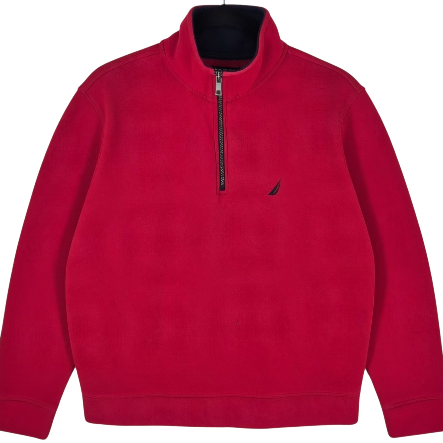 Nautica Red Quarter Zip Sweater Size M