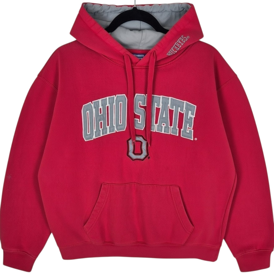 Colloseum Ohio State Buckeyes Red Embroidered Hoodie Size L
