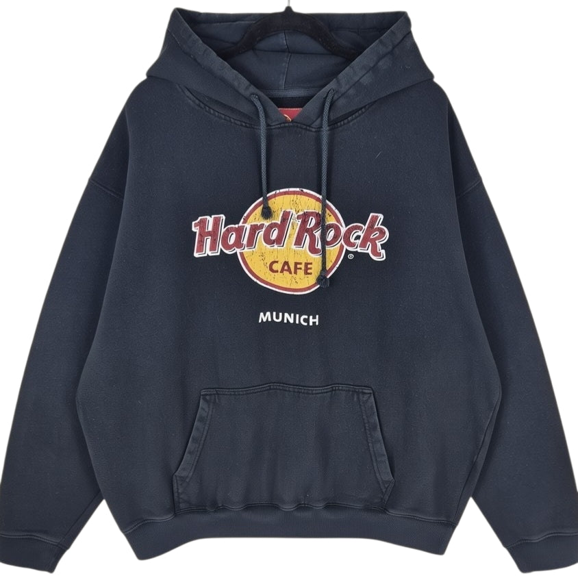 Hard Rock Cafe Munich Black Hoodie Size 2XL