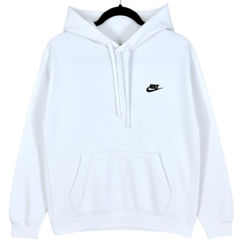 Nike White Basic Hoodie Size L