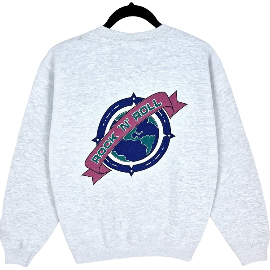Vintage Hard Rock Cafe St Thomas 90's Light Grey Sweater Size S