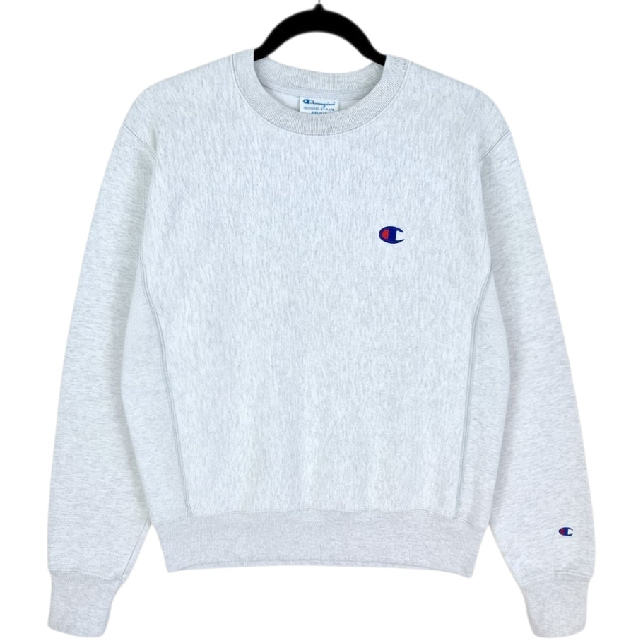 Champion Reverse Weave Light Grey Heavy Crewneck Sweater Size S