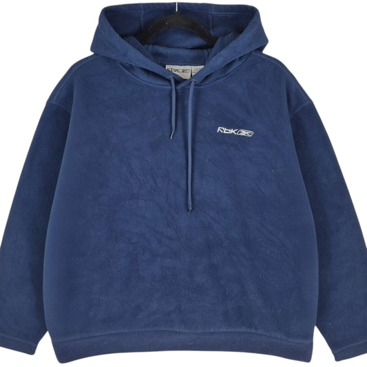 Reebok Dark Blue Fleece Hoodie Size M