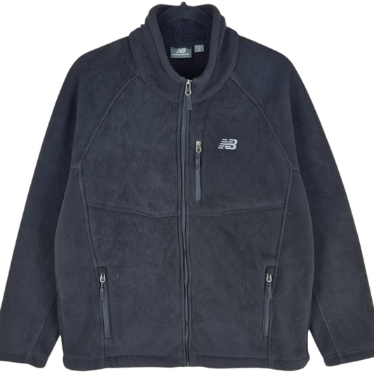 New Balance Black Fleece Zip Jumper Size M