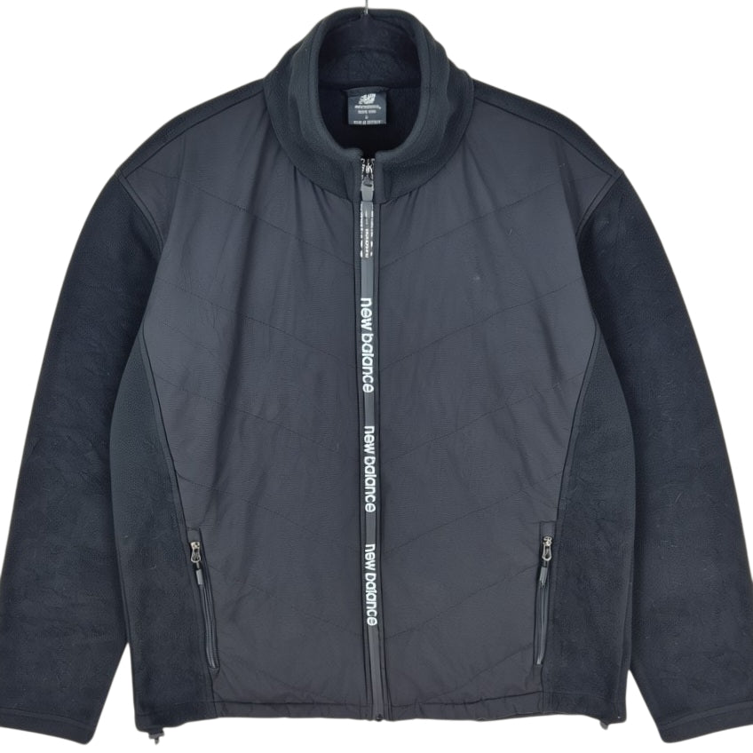 New Balance Black Fleece Zip Jumper Size L