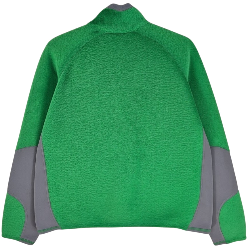 Patagonia Womens Green Mink Fleece Zip Jumper Size XL
