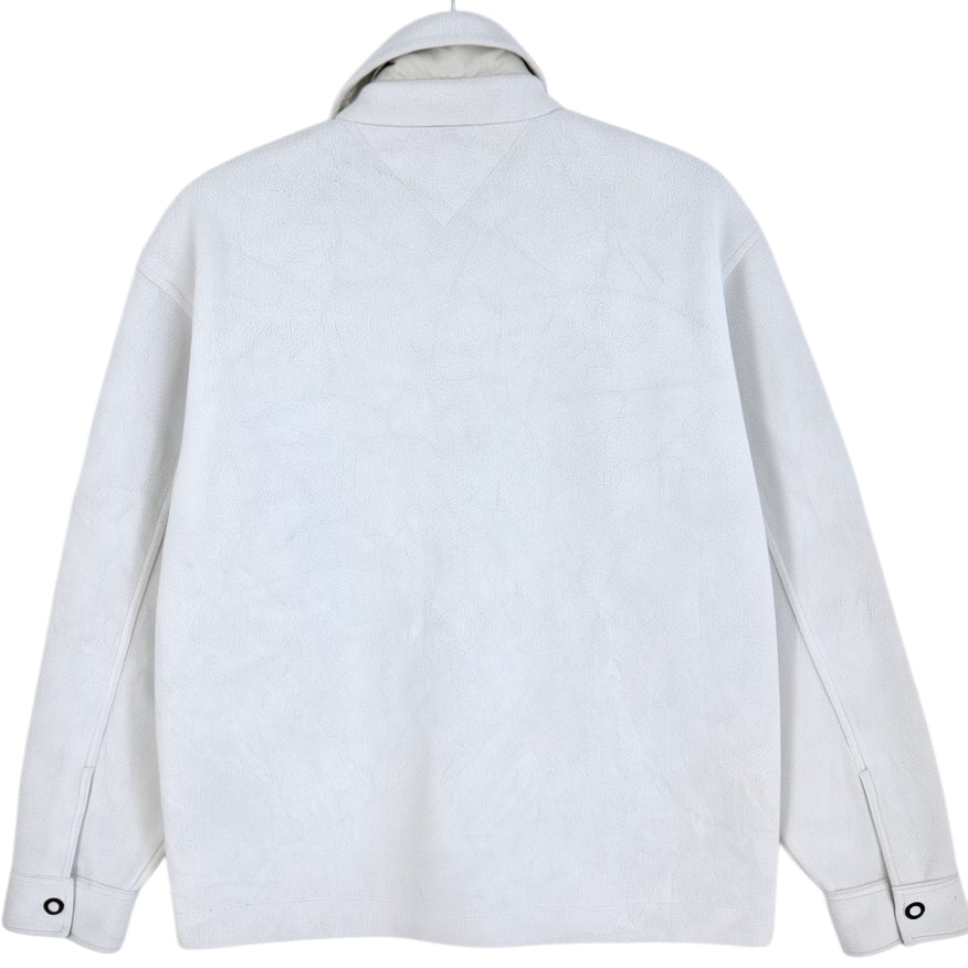 Tommy Hilfiger Cream White Fleece Jacket Size M