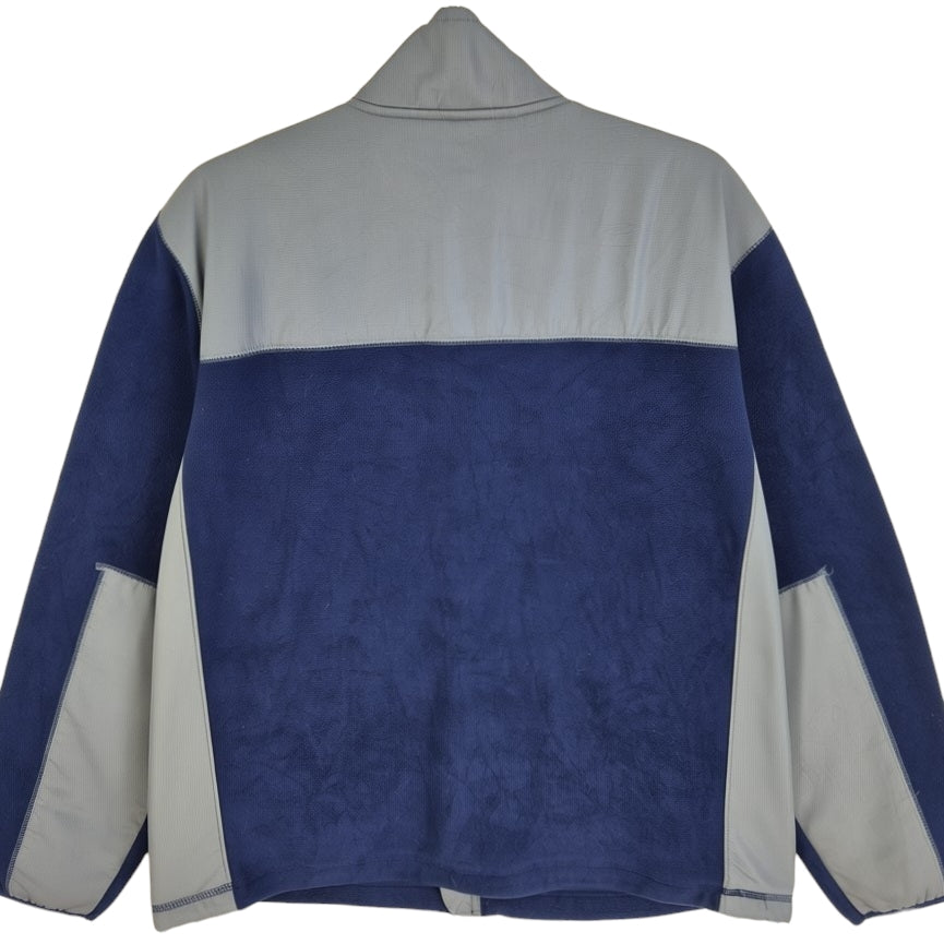 Vintage Starter 2000's Dark Blue & Grey Fleece Zip Jumper Size L
