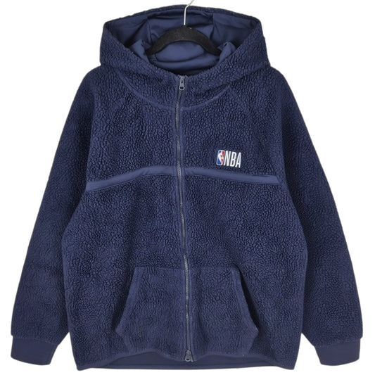 NBA Dark Blue Fleece Zip Hoodie Size XL