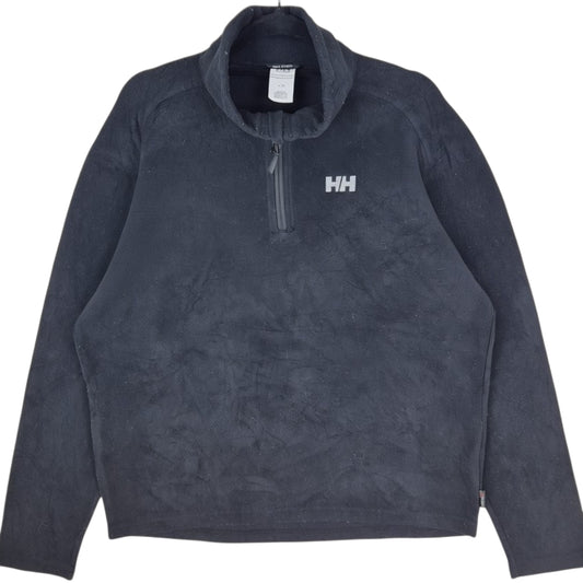 Helly Hansen Black Quarter Zip Fleece Jumper Size L