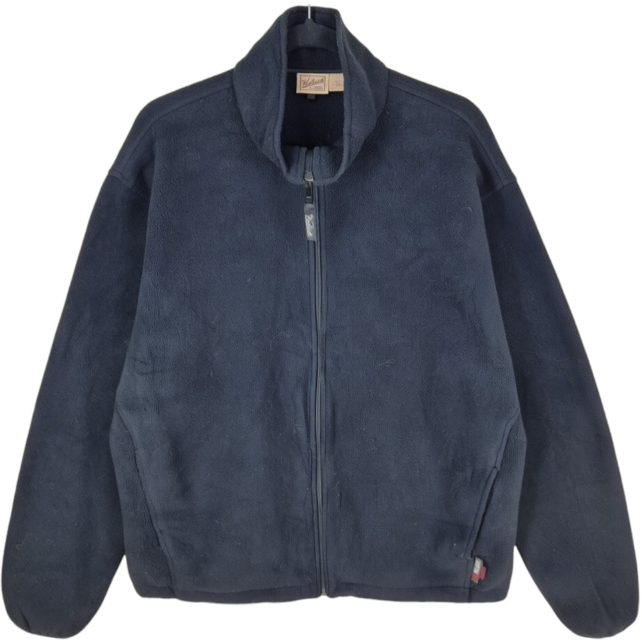 Vintage Woolrich 2000's Black Fleece Zip Jumper Size L