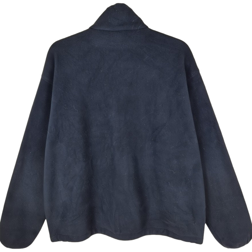 Vintage Woolrich 2000's Black Fleece Zip Jumper Size L